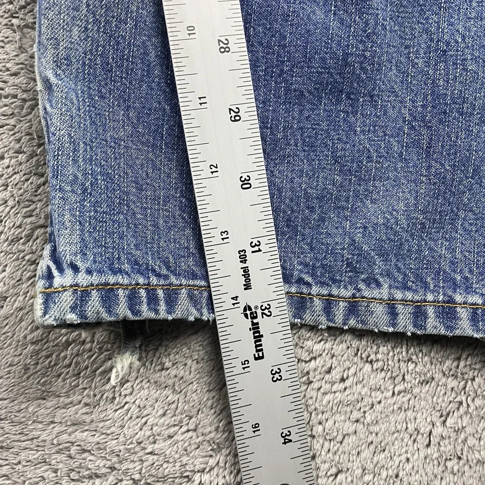 Levis 569 Loose Straight Jeans Mens 38x34 Blue Medium‎ Wash Mid Rise VTG